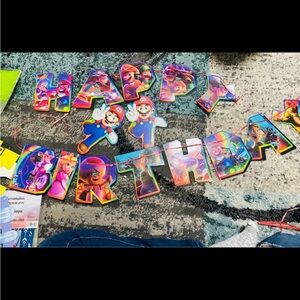 Super Mario bros Birthday decorations